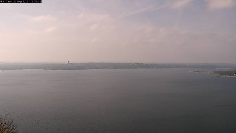 Lake Travis webcam, December 11, 2015 12:40 PM CT