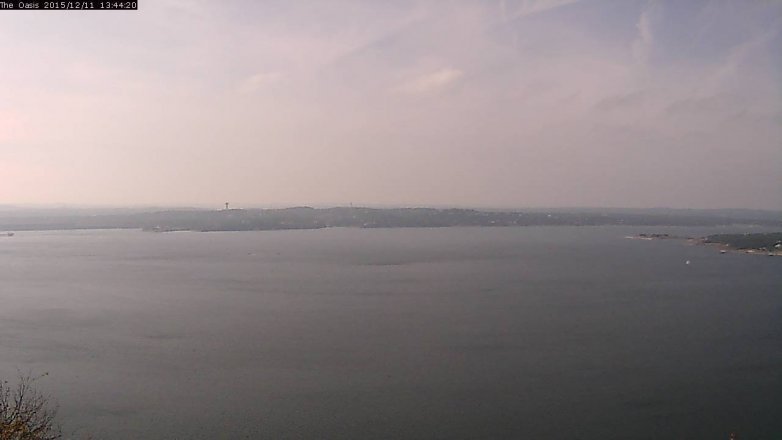 Lake Travis webcam, December 11, 2015 12:50 PM CT