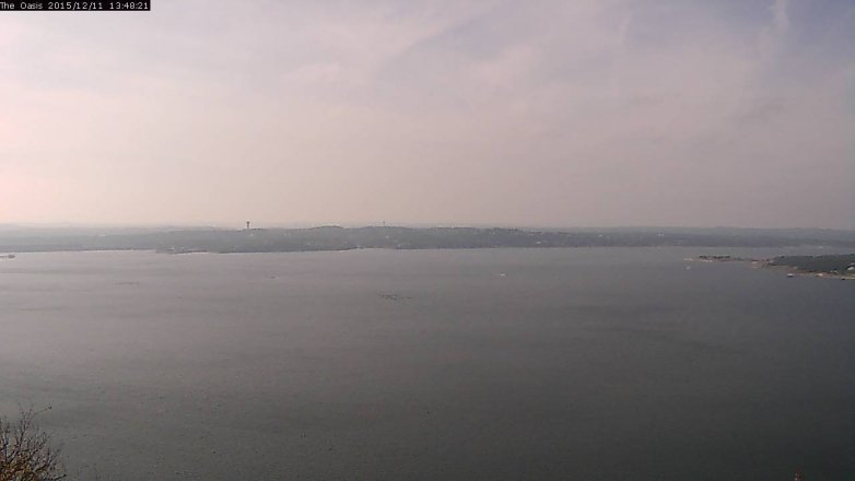 Lake Travis webcam, December 11, 2015 12:55 PM CT