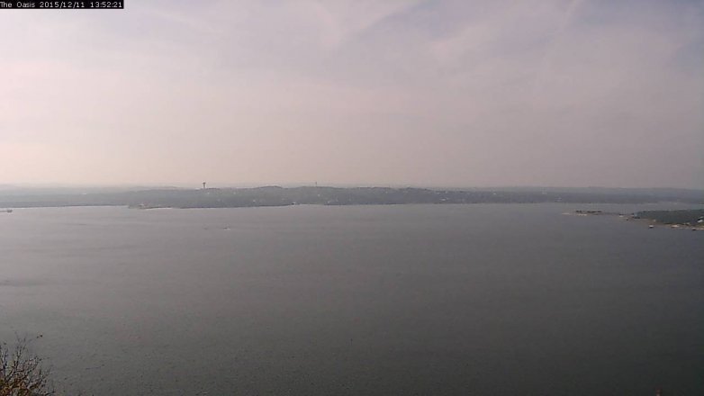 Lake Travis webcam, December 11, 2015 1:00 PM CT