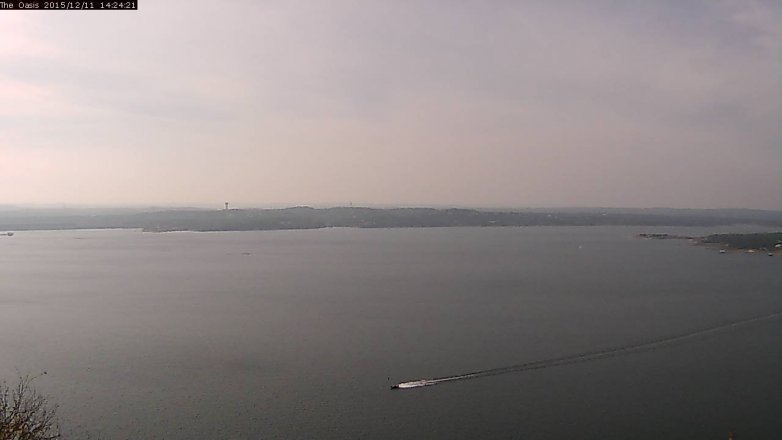 Lake Travis webcam, December 11, 2015 1:30 PM CT