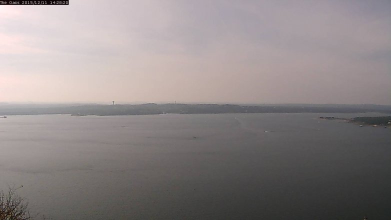 Lake Travis webcam, December 11, 2015 1:35 PM CT