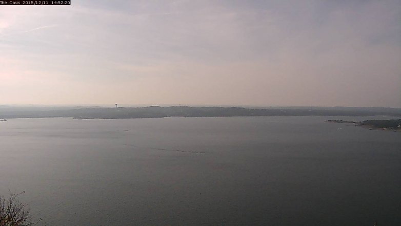Lake Travis webcam, December 11, 2015 2:00 PM CT