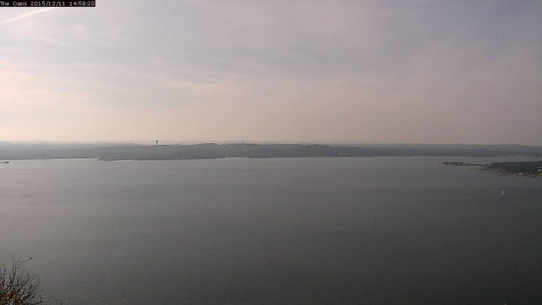Lake Travis webcam, December 11, 2015 2:05 PM CT