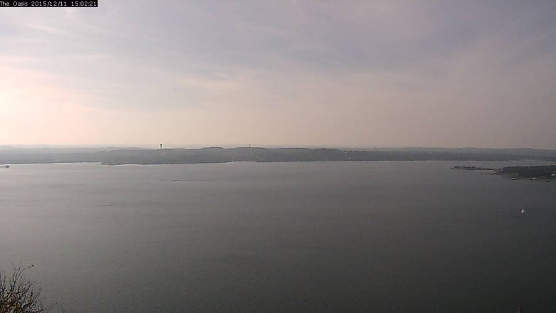 Lake Travis webcam, December 11, 2015 2:10 PM CT