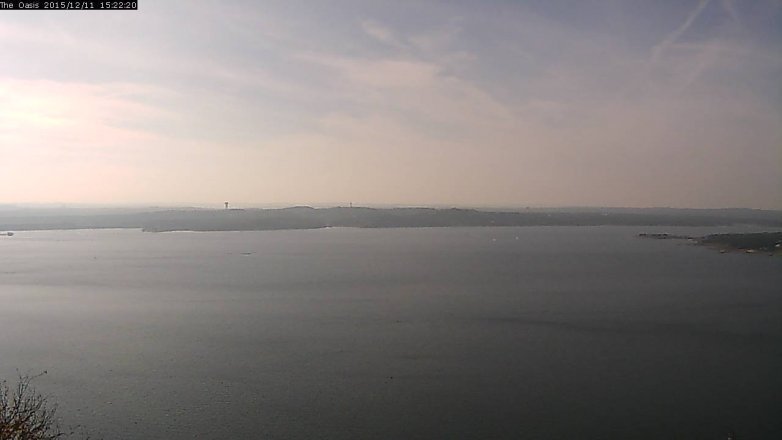 Lake Travis webcam, December 11, 2015 2:30 PM CT