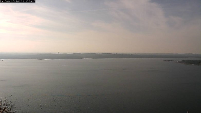 Lake Travis webcam, December 11, 2015 2:45 PM CT