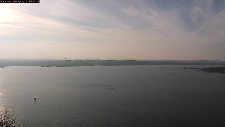 Lake Travis webcam, December 11, 2015 3:00 PM CT