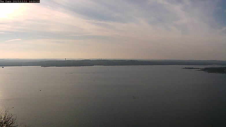 Lake Travis webcam, December 11, 2015 3:10 PM CT