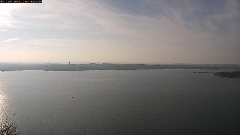 Lake Travis webcam, December 11, 2015 3:15 PM CT
