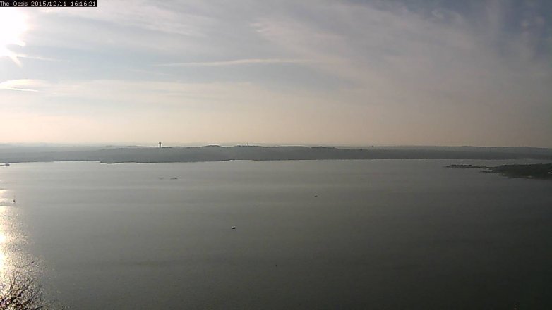 Lake Travis webcam, December 11, 2015 3:20 PM CT