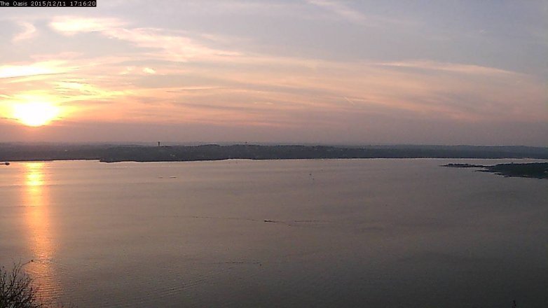 Lake Travis webcam, December 11, 2015 4:20 PM CT