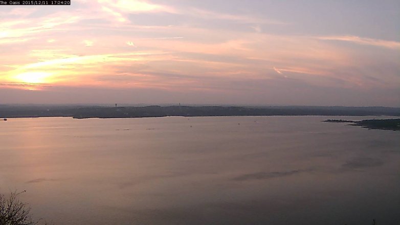 Lake Travis webcam, December 11, 2015 4:30 PM CT