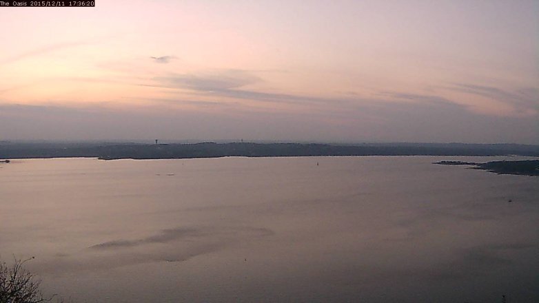Lake Travis webcam, December 11, 2015 4:40 PM CT