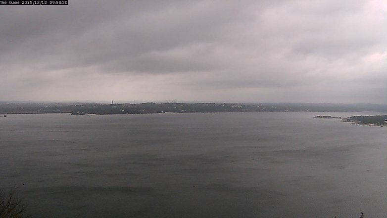 Lake Travis webcam, December 12, 2015 9:05 AM CT