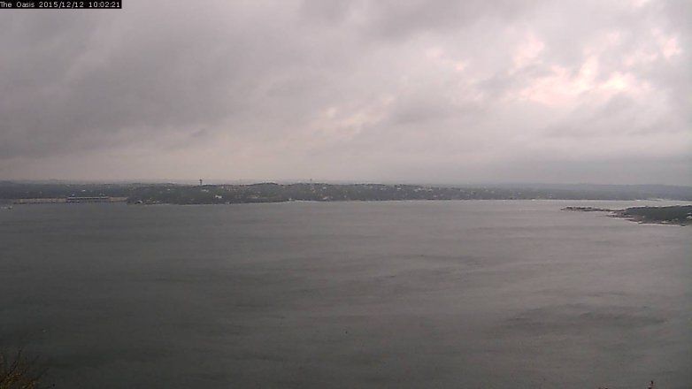 Lake Travis webcam, December 12, 2015 9:10 AM CT