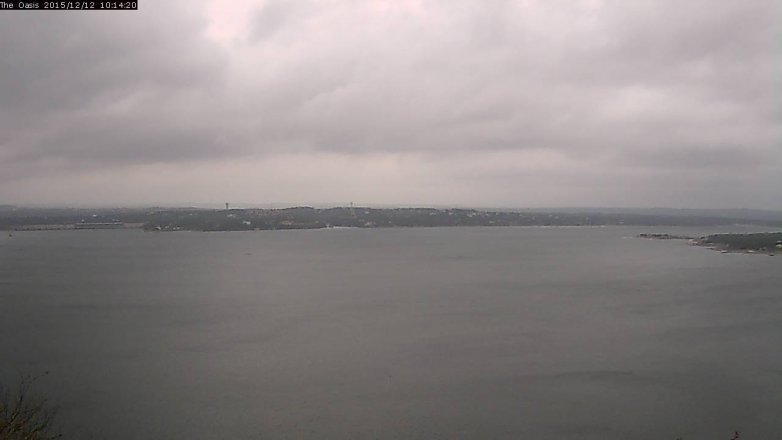Lake Travis webcam, December 12, 2015 9:20 AM CT