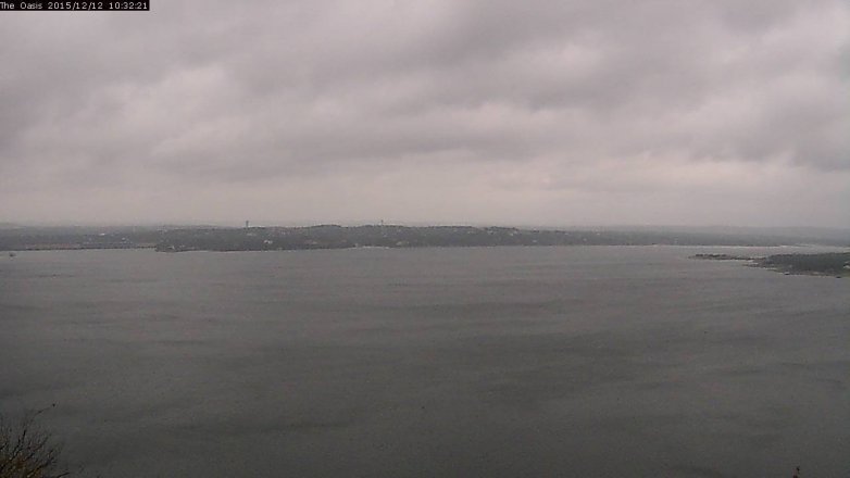 Lake Travis webcam, December 12, 2015 9:40 AM CT