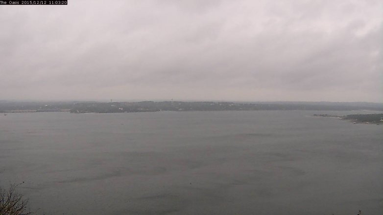 Lake Travis webcam, December 12, 2015 10:10 AM CT