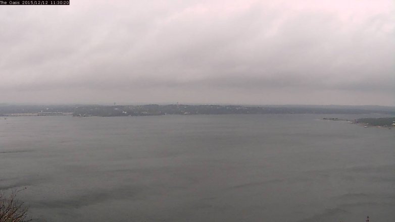 Lake Travis webcam, December 12, 2015 10:35 AM CT