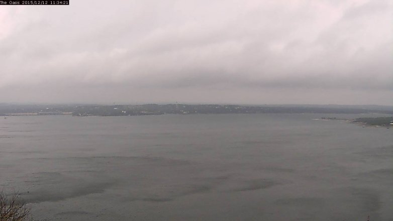 Lake Travis webcam, December 12, 2015 10:40 AM CT