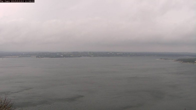 Lake Travis webcam, December 12, 2015 10:45 AM CT