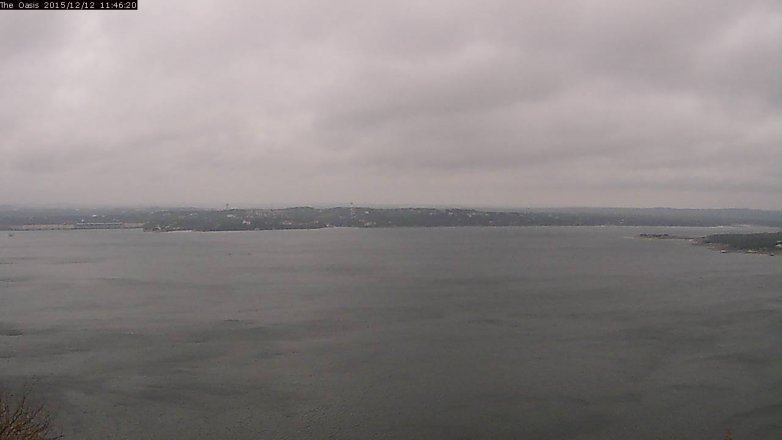 Lake Travis webcam, December 12, 2015 10:50 AM CT
