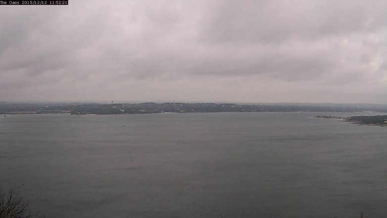Lake Travis webcam, December 12, 2015 11:00 AM CT