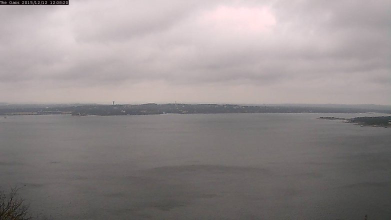 Lake Travis webcam, December 12, 2015 11:15 AM CT