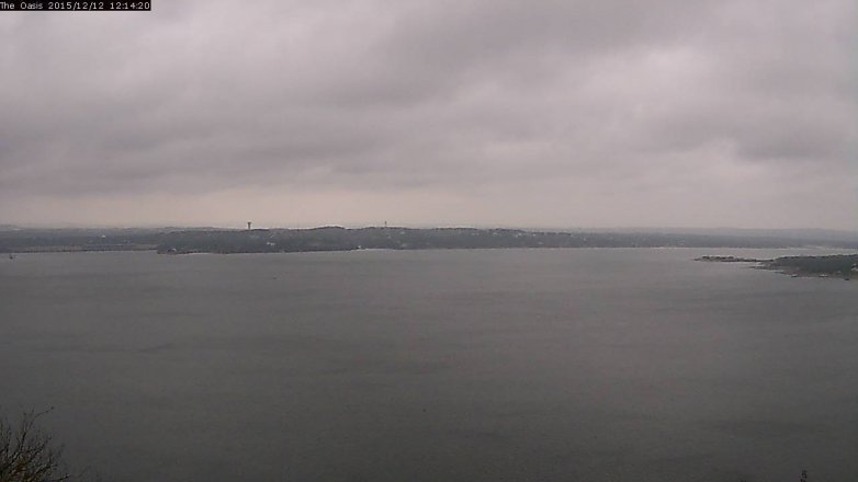 Lake Travis webcam, December 12, 2015 11:20 AM CT
