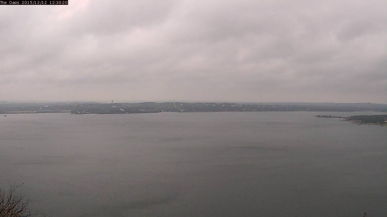 Lake Travis webcam, December 12, 2015 11:35 AM CT