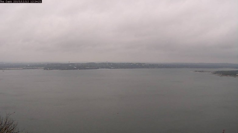 Lake Travis webcam, December 12, 2015 11:40 AM CT