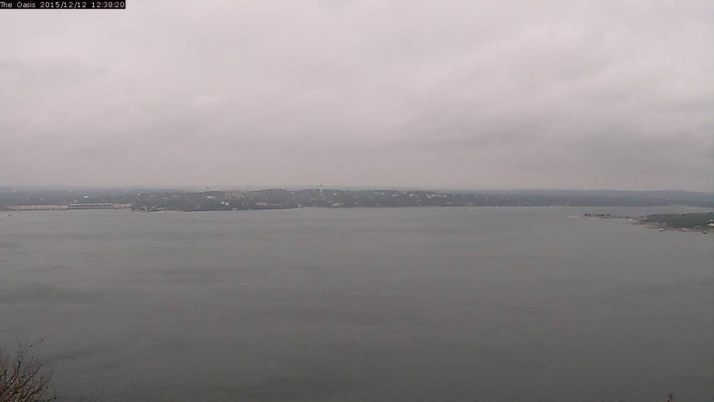 Lake Travis webcam, December 12, 2015 11:45 AM CT