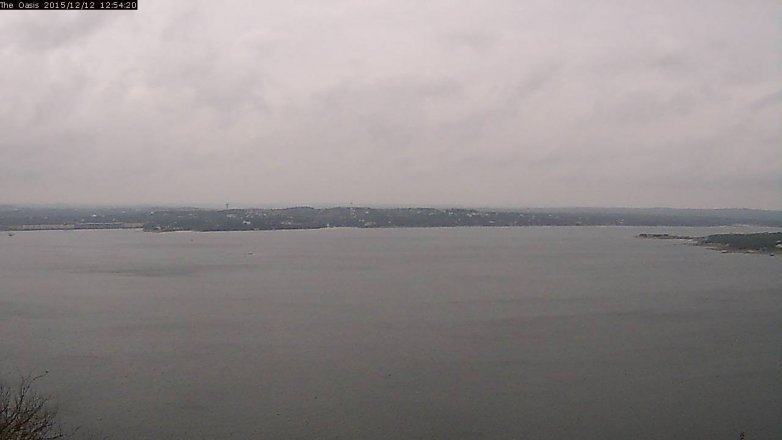 Lake Travis webcam, December 12, 2015 12:00 PM CT