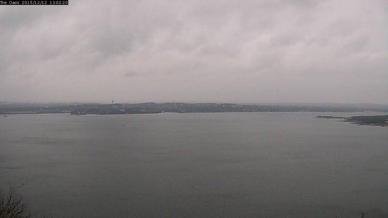 Lake Travis webcam, December 12, 2015 12:10 PM CT