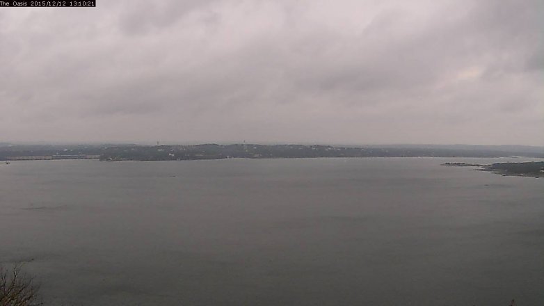 Lake Travis webcam, December 12, 2015 12:15 PM CT