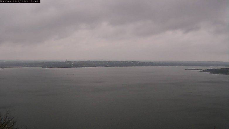 Lake Travis webcam, December 12, 2015 12:20 PM CT