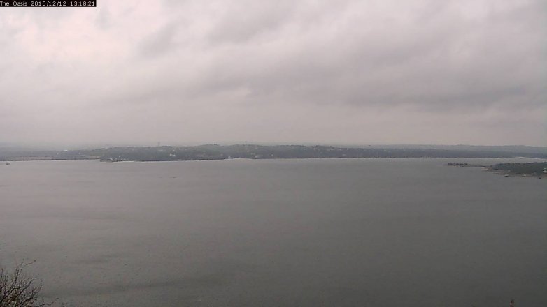 Lake Travis webcam, December 12, 2015 12:25 PM CT