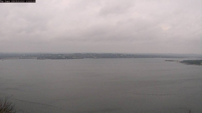 Lake Travis webcam, December 12, 2015 12:30 PM CT