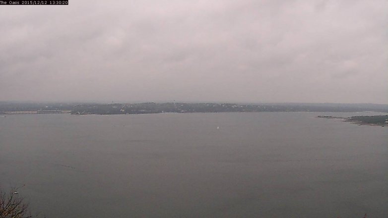 Lake Travis webcam, December 12, 2015 12:35 PM CT