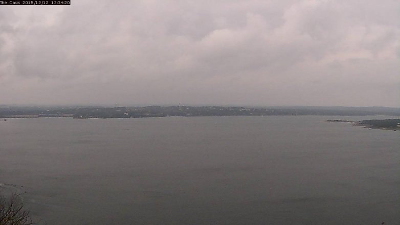 Lake Travis webcam, December 12, 2015 12:40 PM CT