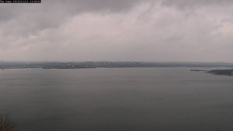 Lake Travis webcam, December 12, 2015 12:45 PM CT