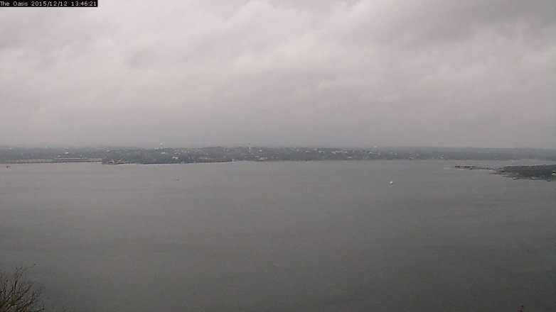 Lake Travis webcam, December 12, 2015 12:50 PM CT