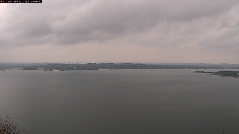Lake Travis webcam, December 12, 2015 1:50 PM CT