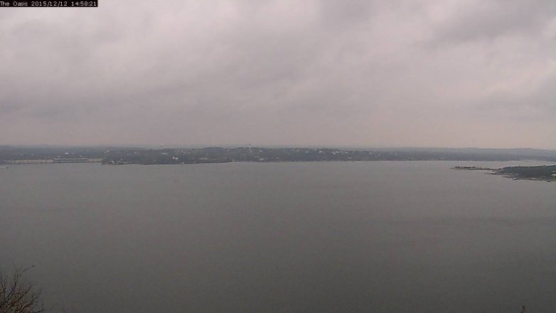Lake Travis webcam, December 12, 2015 2:05 PM CT