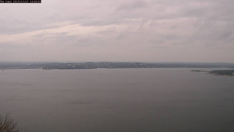 Lake Travis webcam, December 12, 2015 3:15 PM CT
