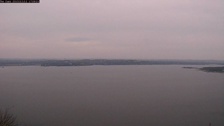 Lake Travis webcam, December 12, 2015 4:15 PM CT