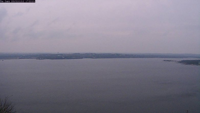 Lake Travis webcam, December 12, 2015 4:30 PM CT
