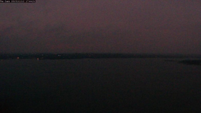 Lake Travis webcam, December 12, 2015 4:50 PM CT
