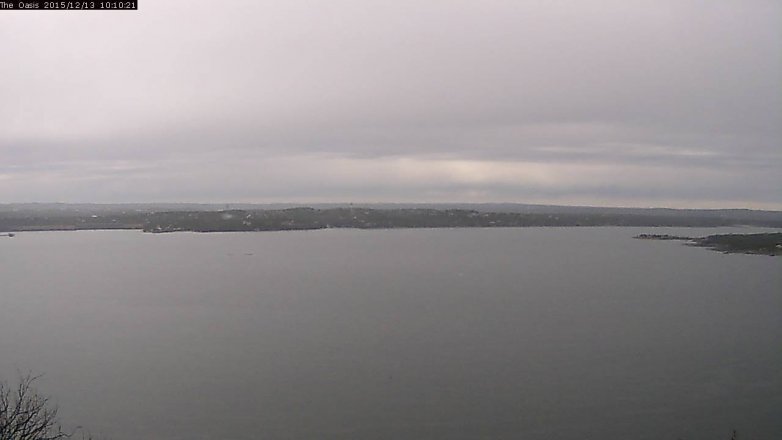 Lake Travis webcam, December 13, 2015 9:15 AM CT